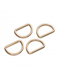 Anneaux demi-ronds 25mm or 2