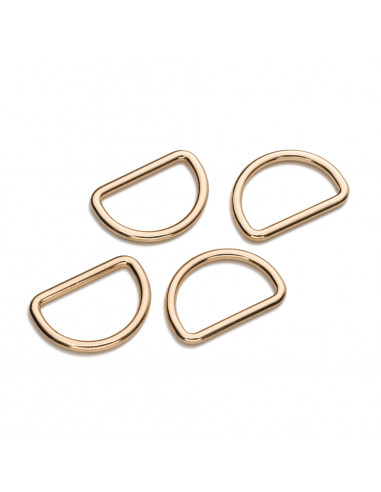 Anneaux demi-ronds 25mm or