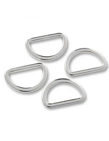 Anneaux demi-ronds Prym 20 mm argent | Zephyr Tissus