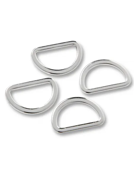 Anneaux demi-ronds Prym 20 mm argent | Zephyr Tissus