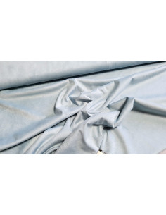 Suédine stretch bleu ciel 2