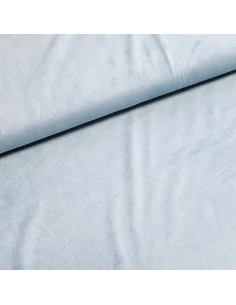 Tissu, Suédine Stretch, Bleu Ciel, Laize 150 cm, 95% Polyester 5% Spandex