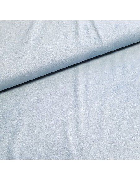 Tissu, Suédine Stretch, Bleu Ciel, Laize 150 cm, 95% Polyester 5% Spandex