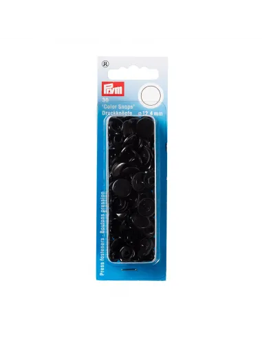 Boutons pression Color Snaps Prym noir | Zephyr Tissus