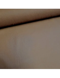 Tissu, Popeline de Coton Unie, Marron Chocolat, Laize 150 cm, 100% Coton 97g/m²