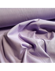Tissu, Popeline de Coton Uni, Parme, Laize 150 cm, 100% Coton 145g/m² 2