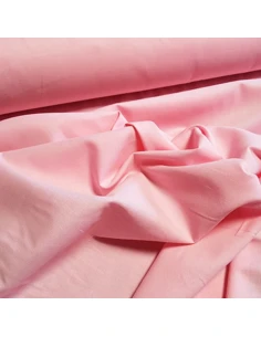 Tissu, Popeline de Coton Uni, Rose Bonbon, Laize 150 cm, 100% Coton 145g/m² 2