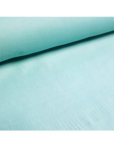 Tissu, Popeline de Coton Uni, Bleu Cockatoo, Laize 150 cm, 100% Coton 145g/ml