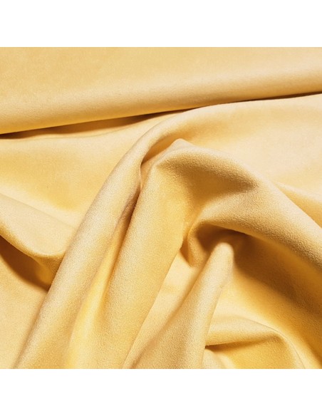 Tissu, Suédine, Jaune Citron, Laize 150 cm, 100% Polyester