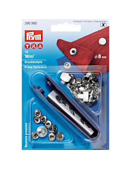 Bouton pression sans couture Mini Prym 8 mm | Zephyr Tissus