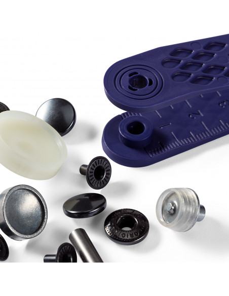 Bouton pression sans couture Anorak, 12mm, bruni