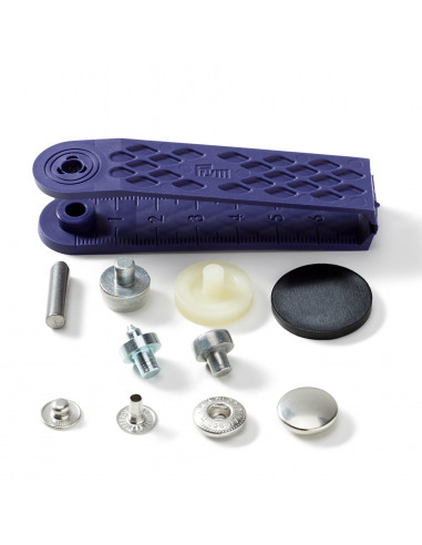 Bouton pression sans couture Anorak, 15mm, argent