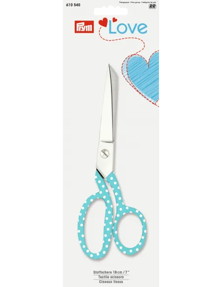 Ciseaux de couture Prym Love 18 cm, acier | Zephyr Tissus