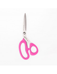 Ciseaux tissus micro dent. 21 cm fuchsia 2