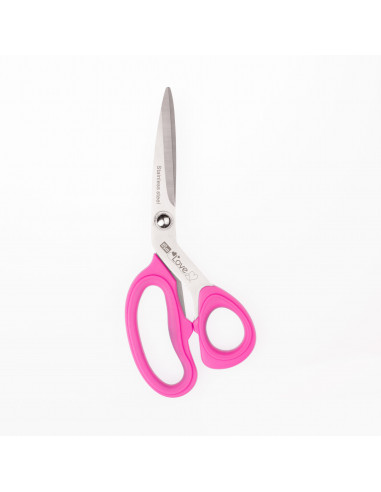 Ciseaux tissus micro dent. 21 cm fuchsia