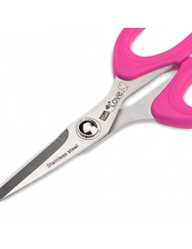 Ciseaux couture micro dent. 13,5 cm fuchsia