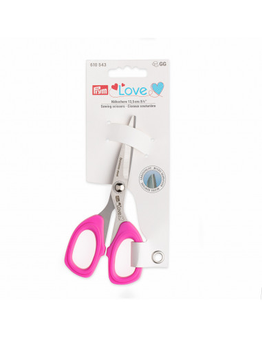 Ciseaux couture micro dent. 13,5 cm fuchsia