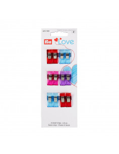 Pinces à tissus 2,6cm, 12 pièces