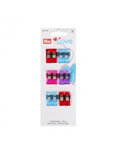 Pinces à tissus Prym Love 2,6 cm, 12 pièces | Zephyr Tissus