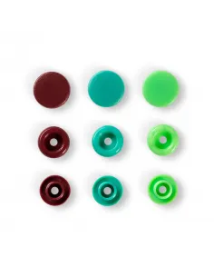 Bouton pression Color Snaps vert 12,4 mm | Zephyr Tissus 2