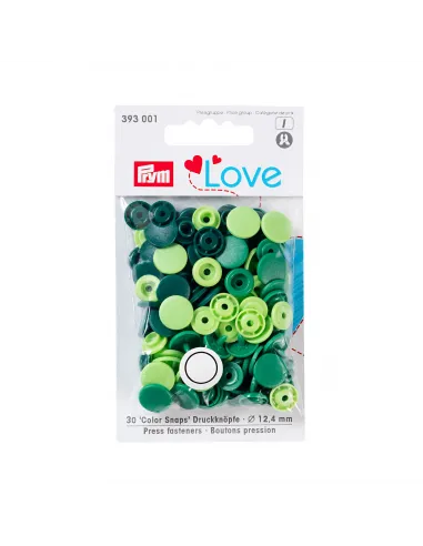 Bouton pression Color Snaps, Prym Love, 12,4mm, vert clair