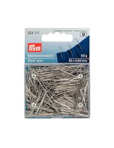 Épingles à piquer Prym 0,6 x 30 mm acier | Zephyr Tissus