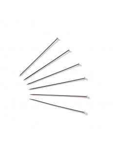Épingles à piquer, 0,60 x 30mm, argenté, 13g, carte avec boîte 2