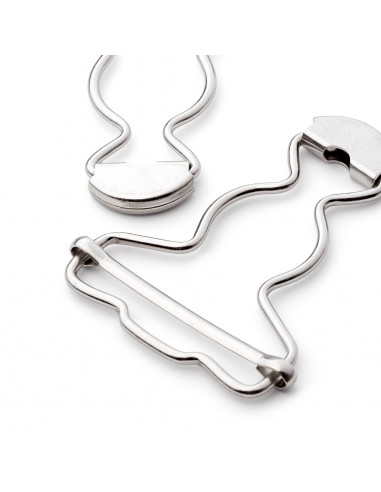 Boucles pour salopettes, 40mm, argenté