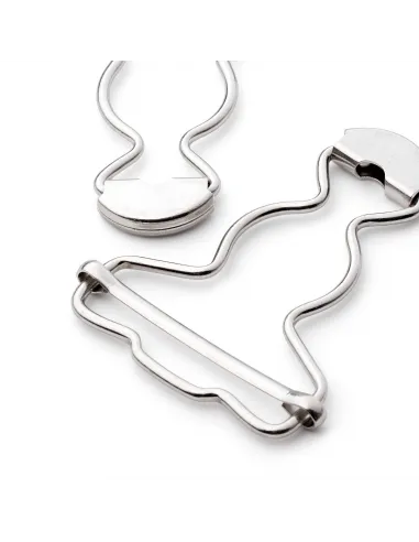 Boucles pour salopettes Prym 40 mm argenté | Zephyr Tissus