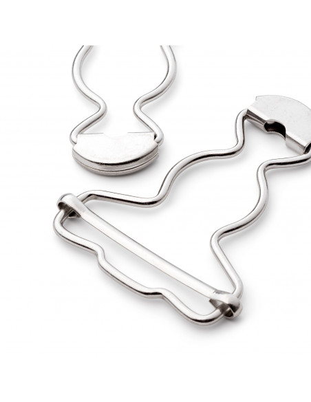 Boucles pour salopettes, 40mm, argenté