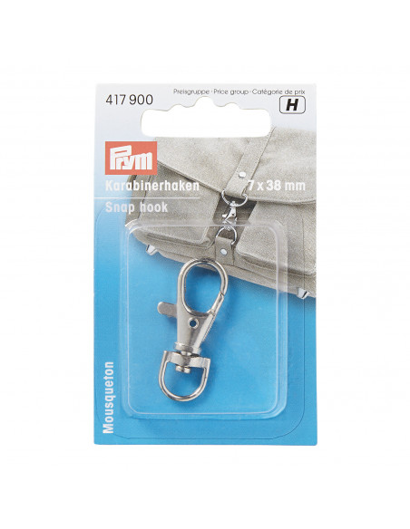 Mousqueton 7 x 38mm, argent