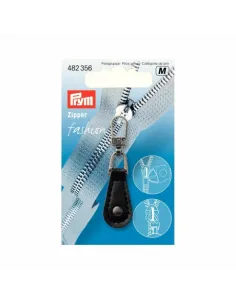 Tirette Prym Fashion-Zipper, cuir noir | Zephyr Tissus