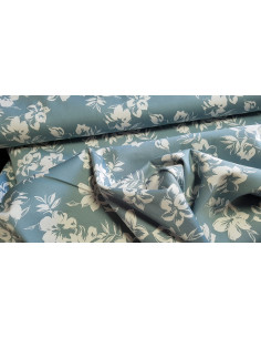 Satin coton stretch fleuri 2
