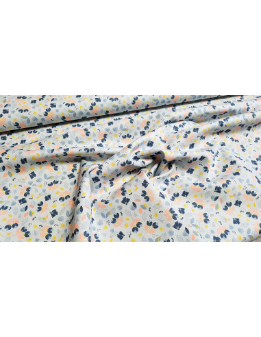 Popeline coton belles fleurs
