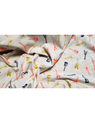 Jersey coton guitares