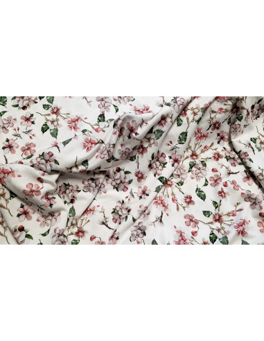 Jersey viscose fleuri