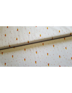 Popeline coton sorbets lurex