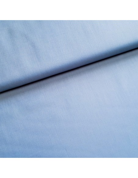 Tissu, Voile de Coton Uni, Bleu Jeans, Laize 140 cm, 100% Coton 98g/m²