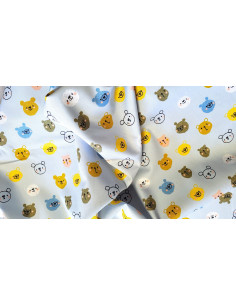 Popeline coton oursons 2