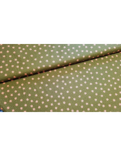 Popeline coton champs de fleurs