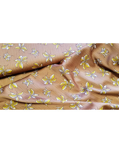 Microfibre stretch fleurie
