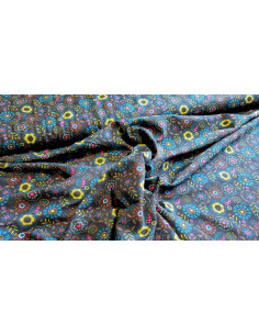 Jersey coton feuilles et cercles 2