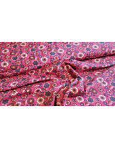 Jersey coton feuilles et cercles 2