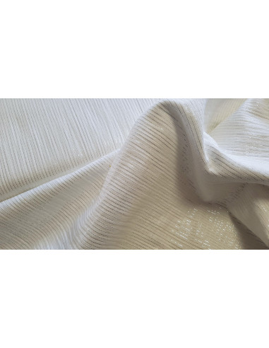 Double gaze rayures lurex