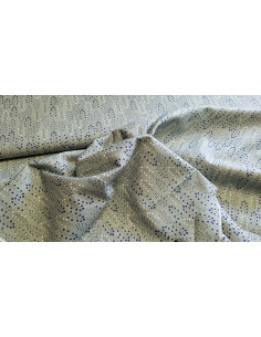 Popeline coton branches fleuri 2