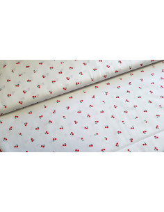 Popeline de coton, cerises 2