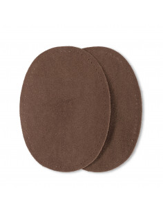 Renforts imitation daim, thermocollant, 10 x 14cm, brun moyen 2