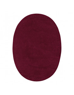 Renforts imitation daim, thermocollant, 10 x 14cm, rouge foncé 2