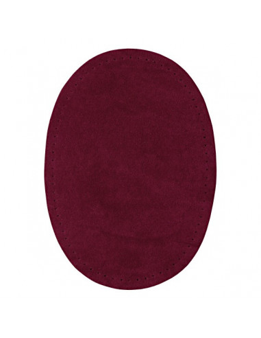 Renforts imitation daim, thermocollant, 10 x 14cm, rouge foncé