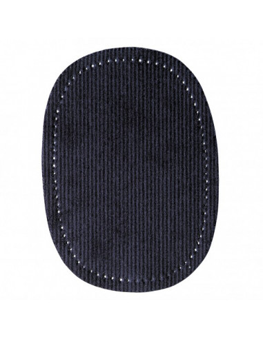 Renforts velours côtelé, thermocollants, 10 x 14cm, bleu marine